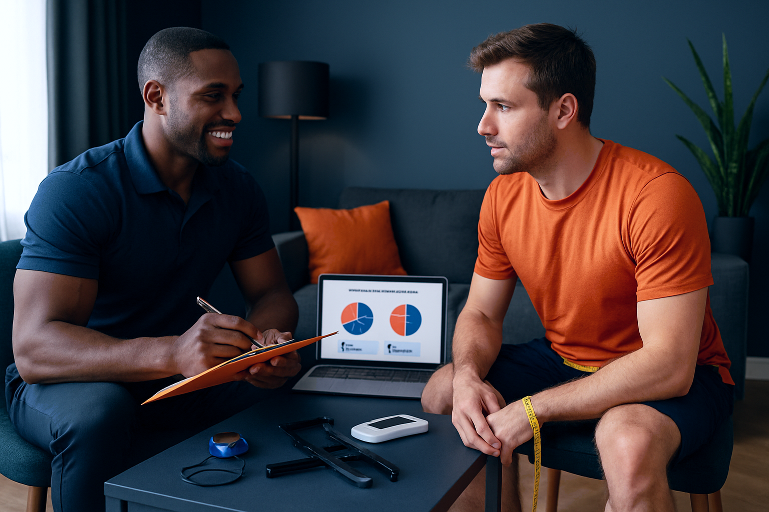 Consulta de fitness y evaluación corporal