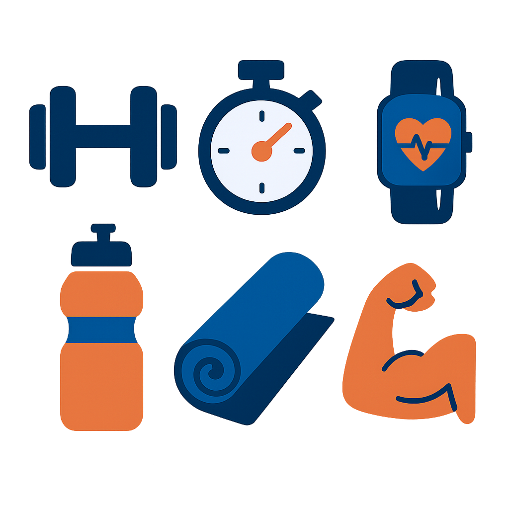 Iconos de fitness y entrenamiento personal