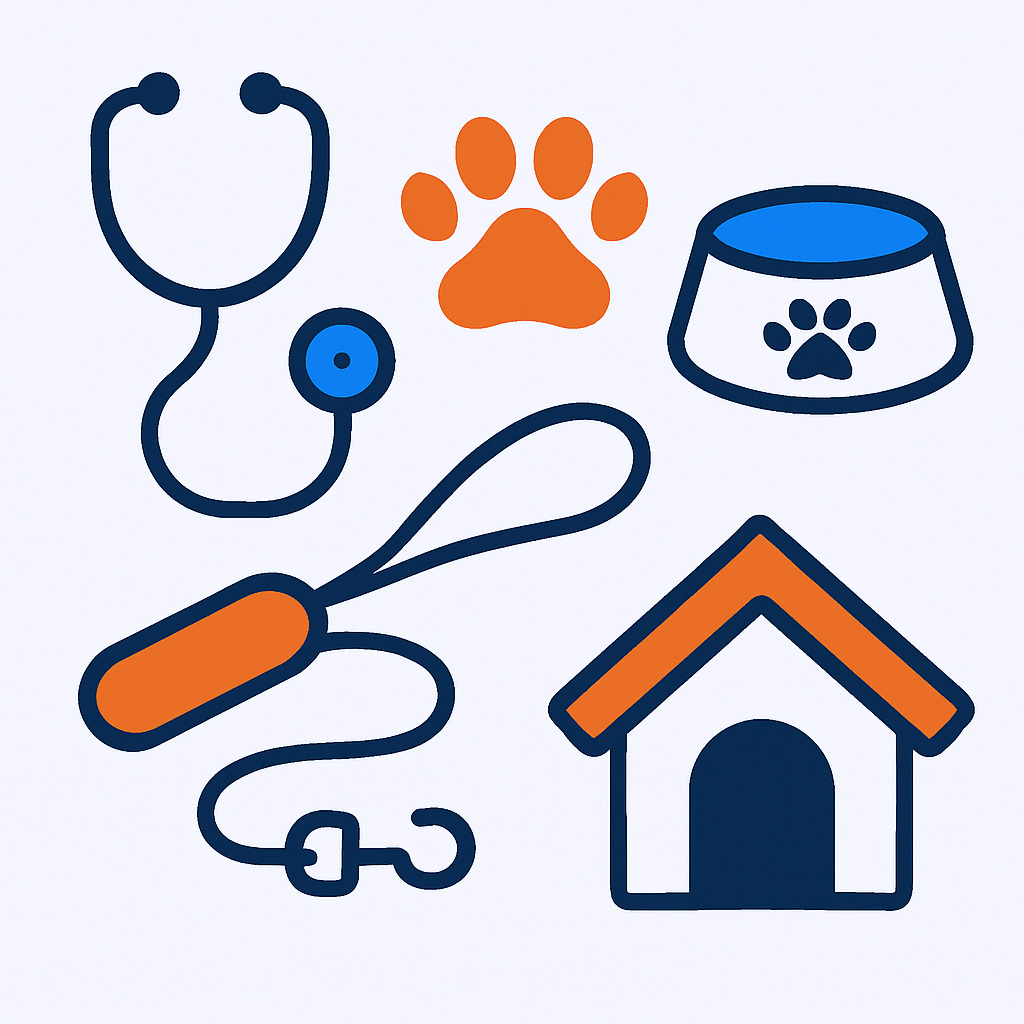 Iconos de servicios para mascotas